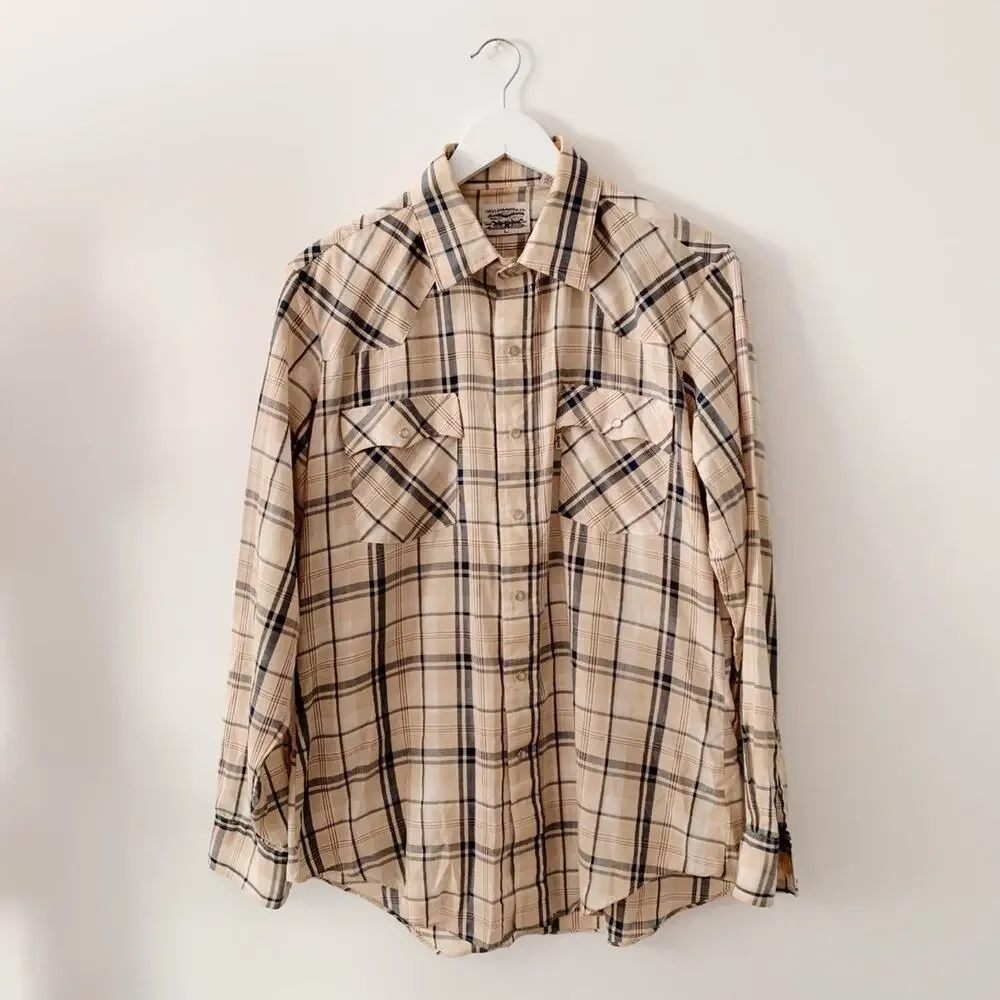Vintage Levi’s Pearl Snap Western Shirt Size L